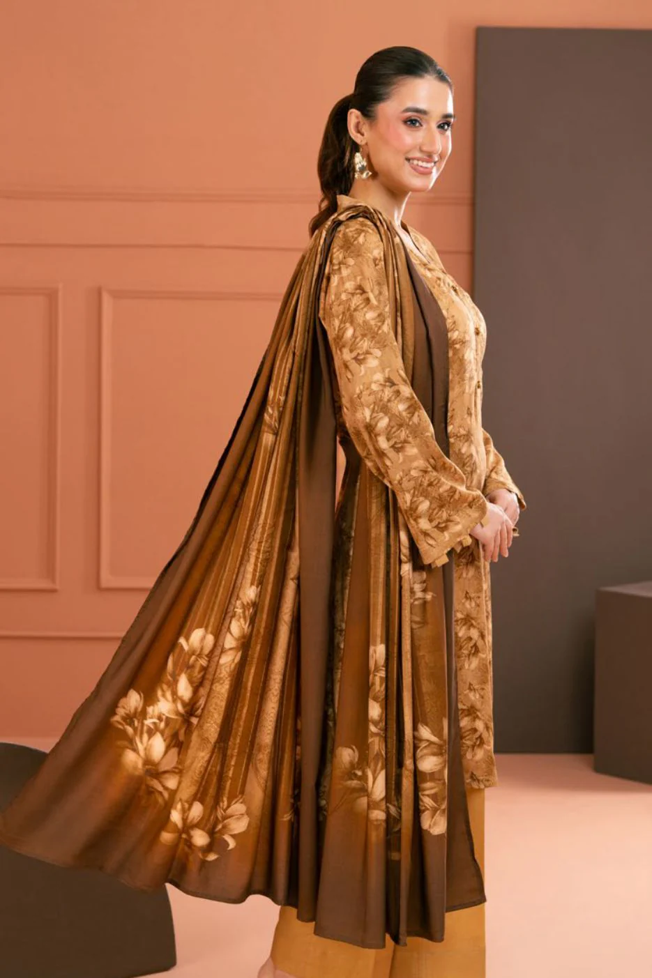 Gul Ahmed Unstitched Linen 3 Piece LT#52027 - Image 2