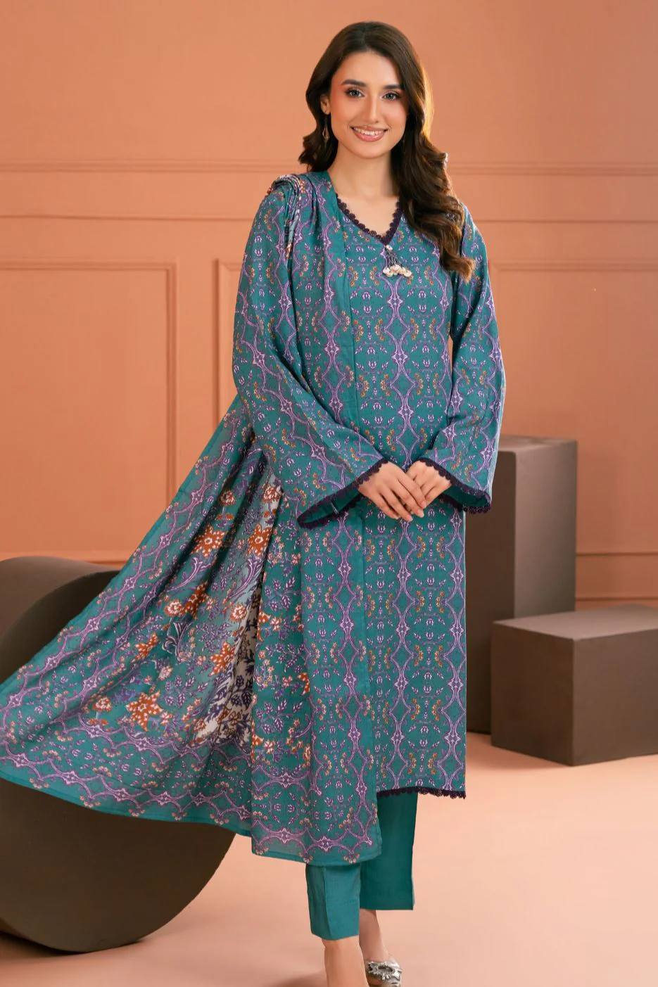 Gul Ahmed Unstitched Linen 3 Piece LT#52034