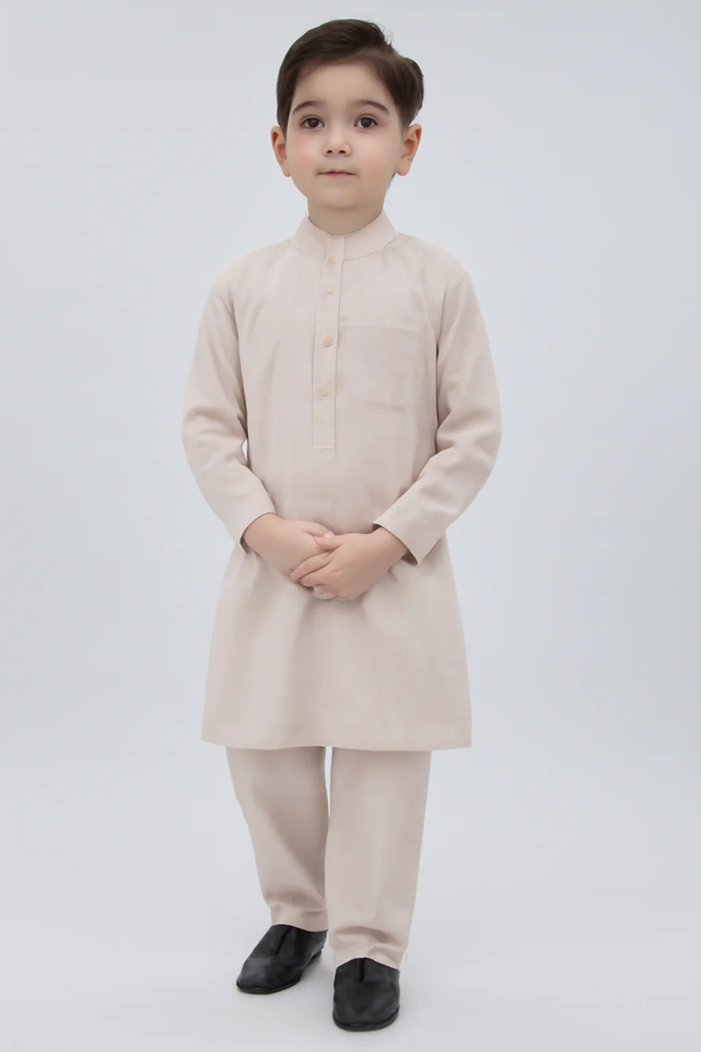 KIDS KAMEEZ SHALWAR BSK-0064-PEACH BIN M70 J(M43)