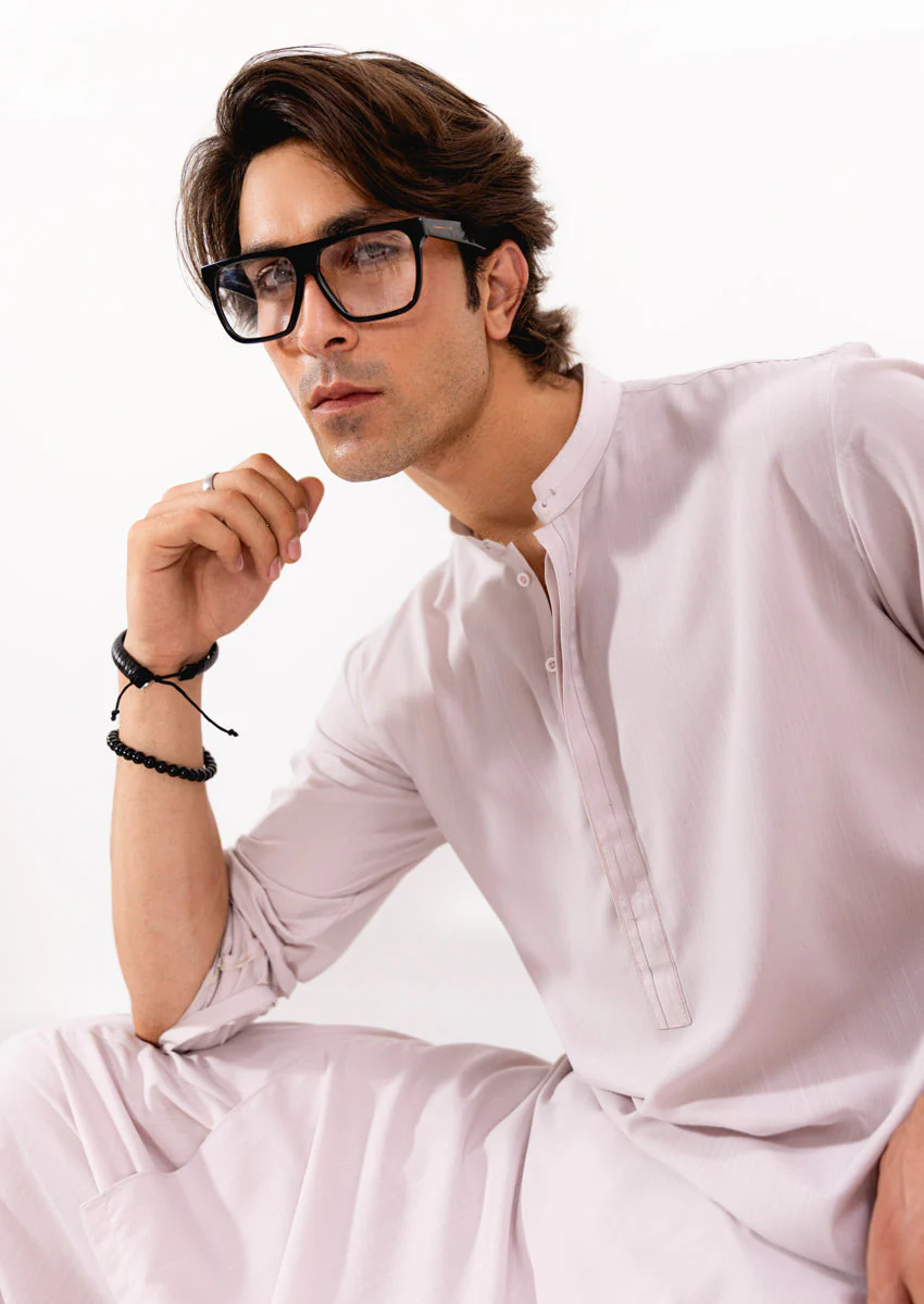 L-Fawn-Blended-Shalwar Suit - (M25SSS2017) Y-B-2 - Image 3