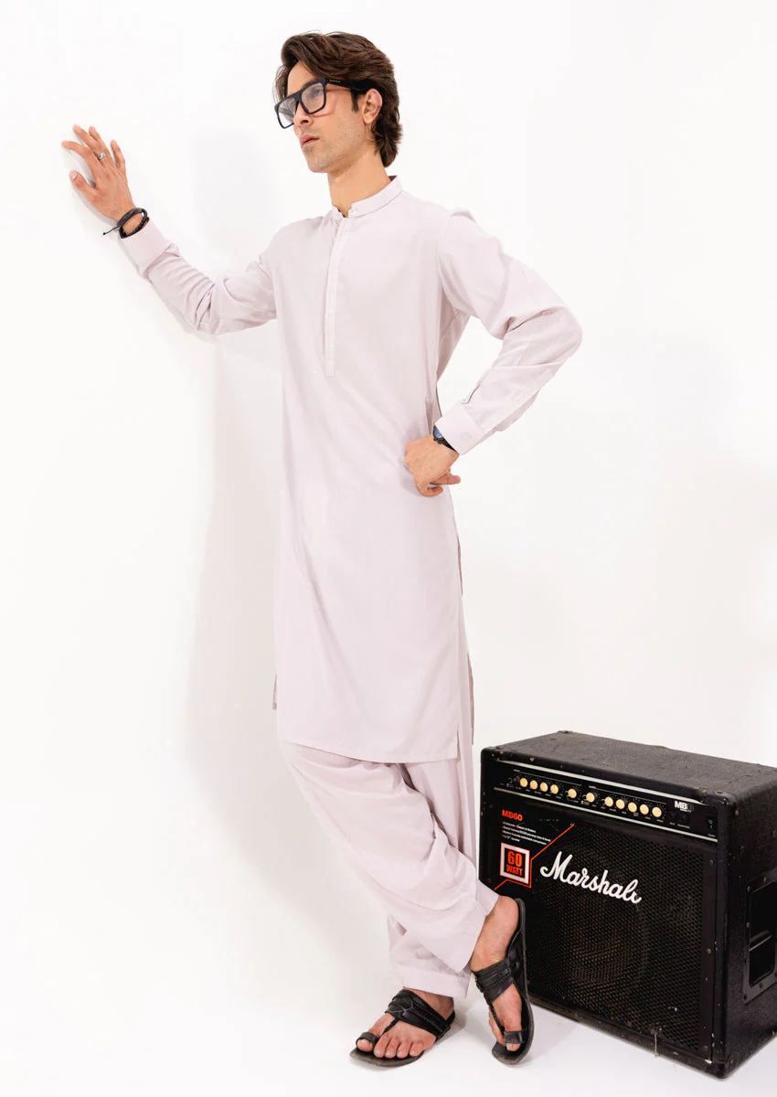 L-Fawn-Blended-Shalwar Suit - (M25SSS2017) Y-B-2 - Image 4