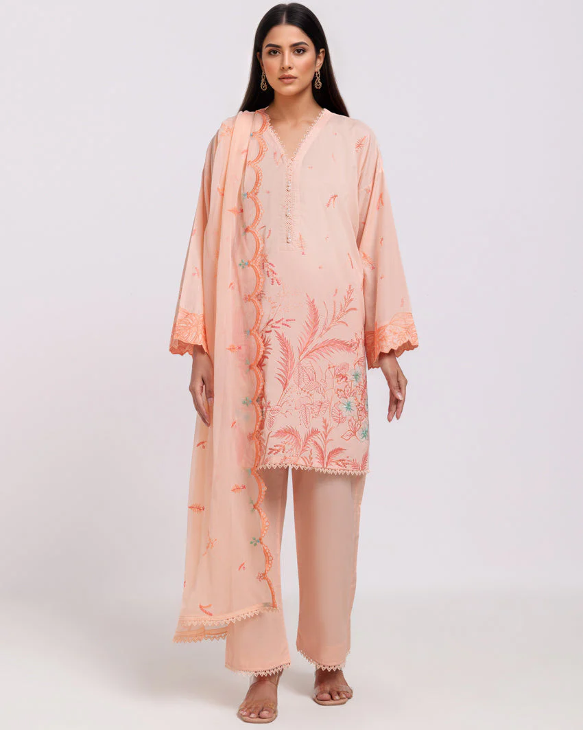 L-Peach-Cambric-3 Piece (WPS25SE3107) (Y-170) J(FW3) (Y112)