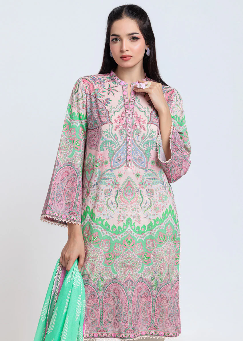 L-Pink-Cambric-2 Piece (WPSDPBS25B8S6) J(114) Y-113 - Image 5