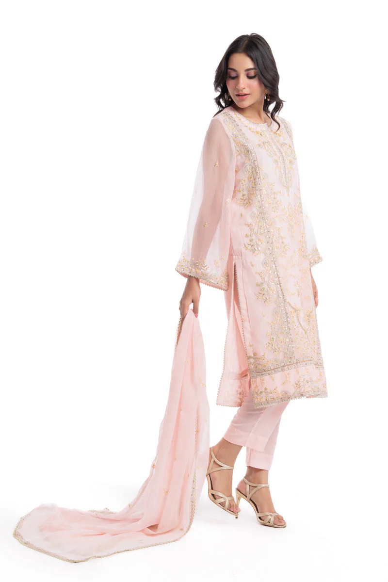 L-Pink-Chiffon-3 Piece (WU3PSLS25AF1P) Y-133 - Image 2