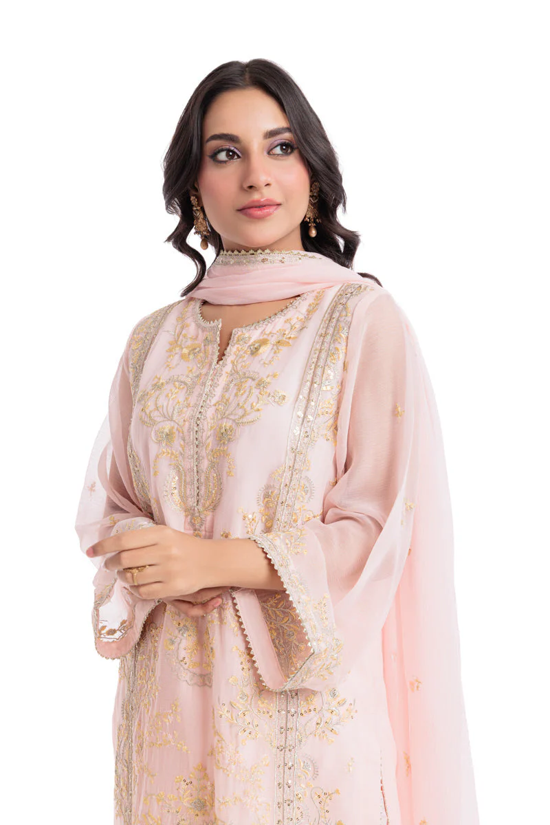 L-Pink-Chiffon-3 Piece (WU3PSLS25AF1P) Y-133 - Image 3