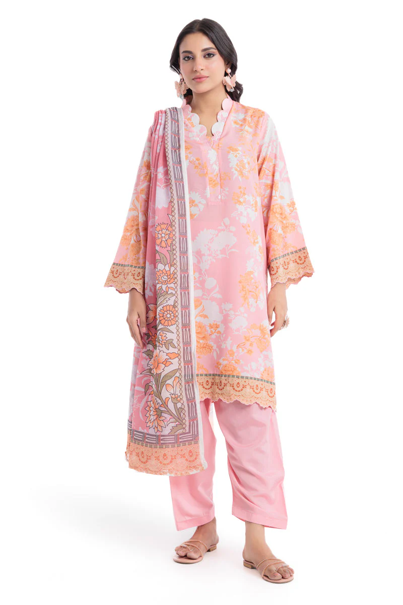 L-Pink- Cotton-3 Piece (WU3PPBS25SO6J37P) (Y-125) J(FW1)