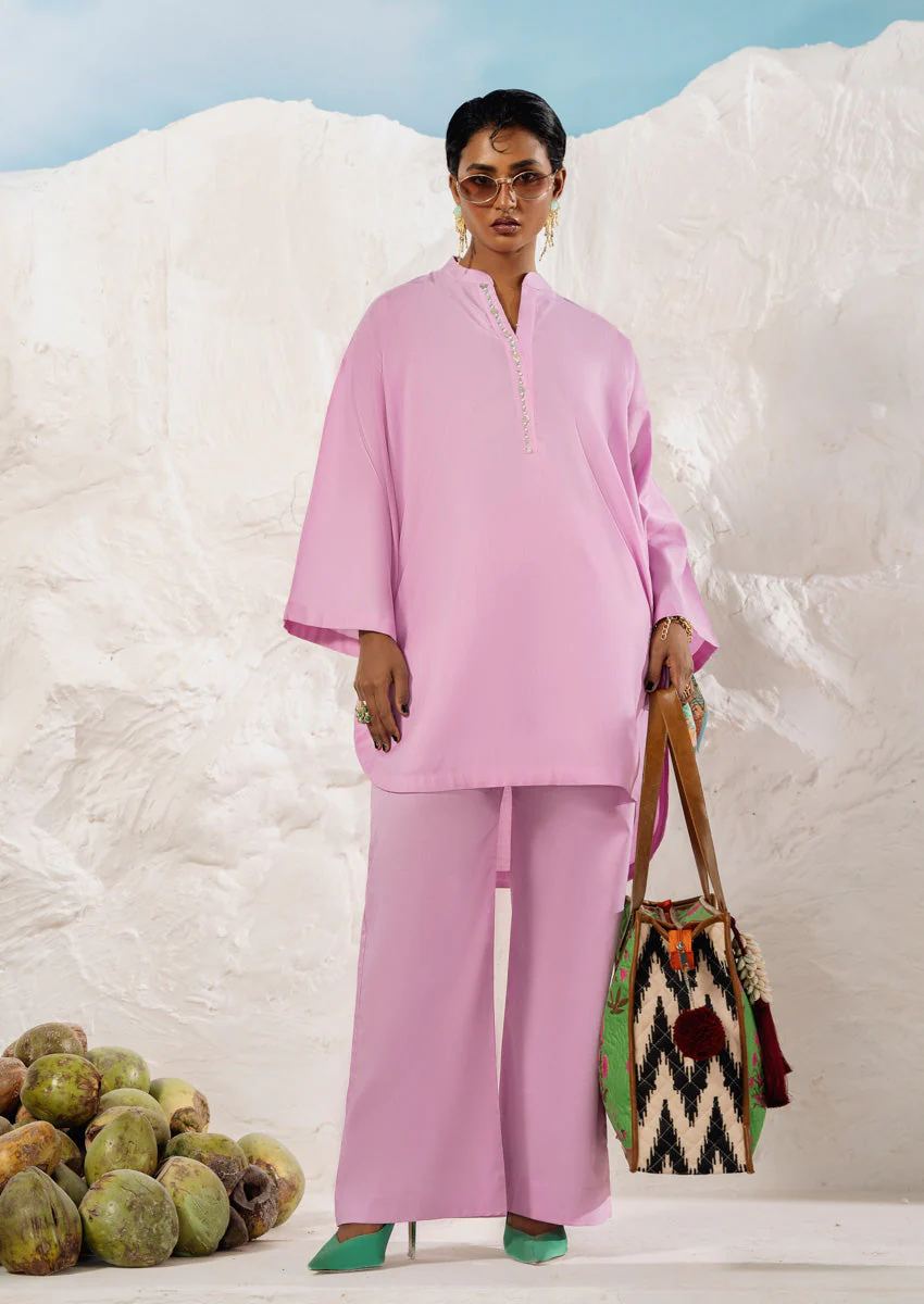 L-Pink-Jacquard-1 Piece (WPS251SL2005) J(113)