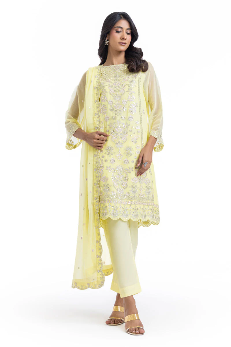 L-Yellow-Chiffon-3 Piece (WU3PSLS25AF4P) J(FW15) (Y-117) - Image 3