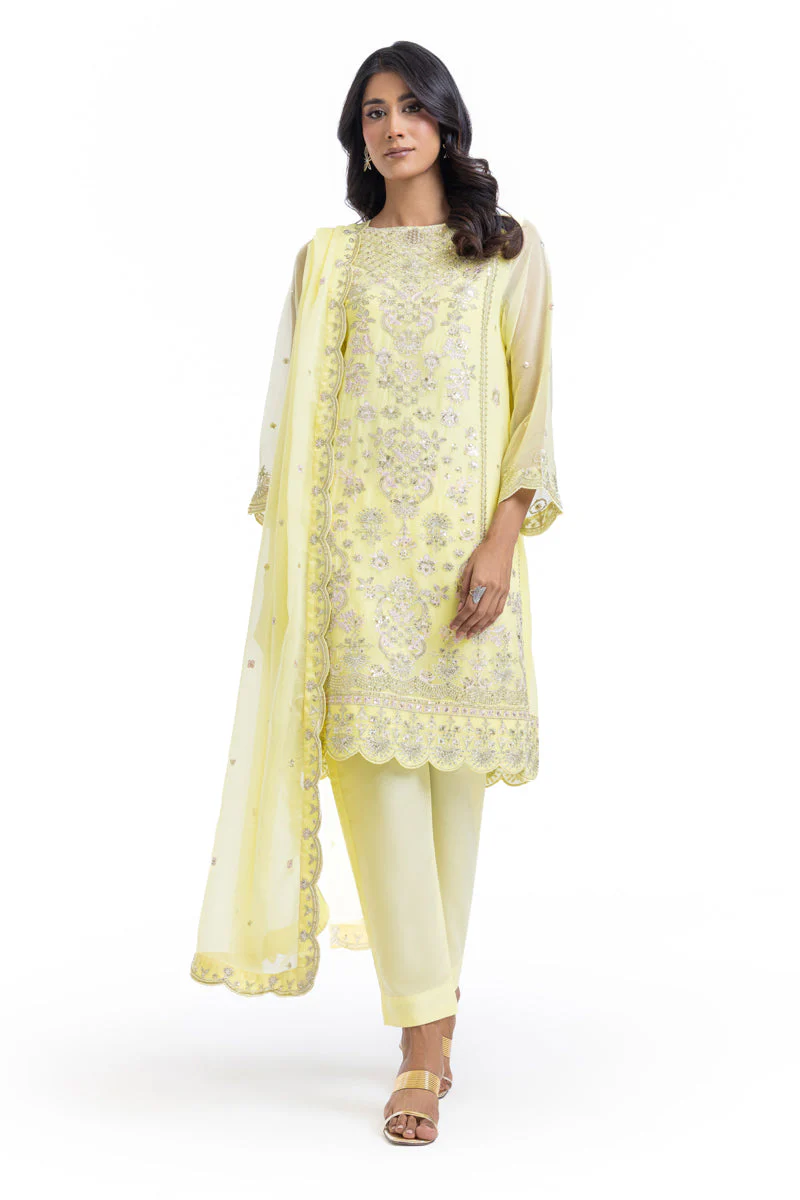 L-Yellow-Chiffon-3 Piece (WU3PSLS25AF4P) J(FW15) (Y-117) - Image 4