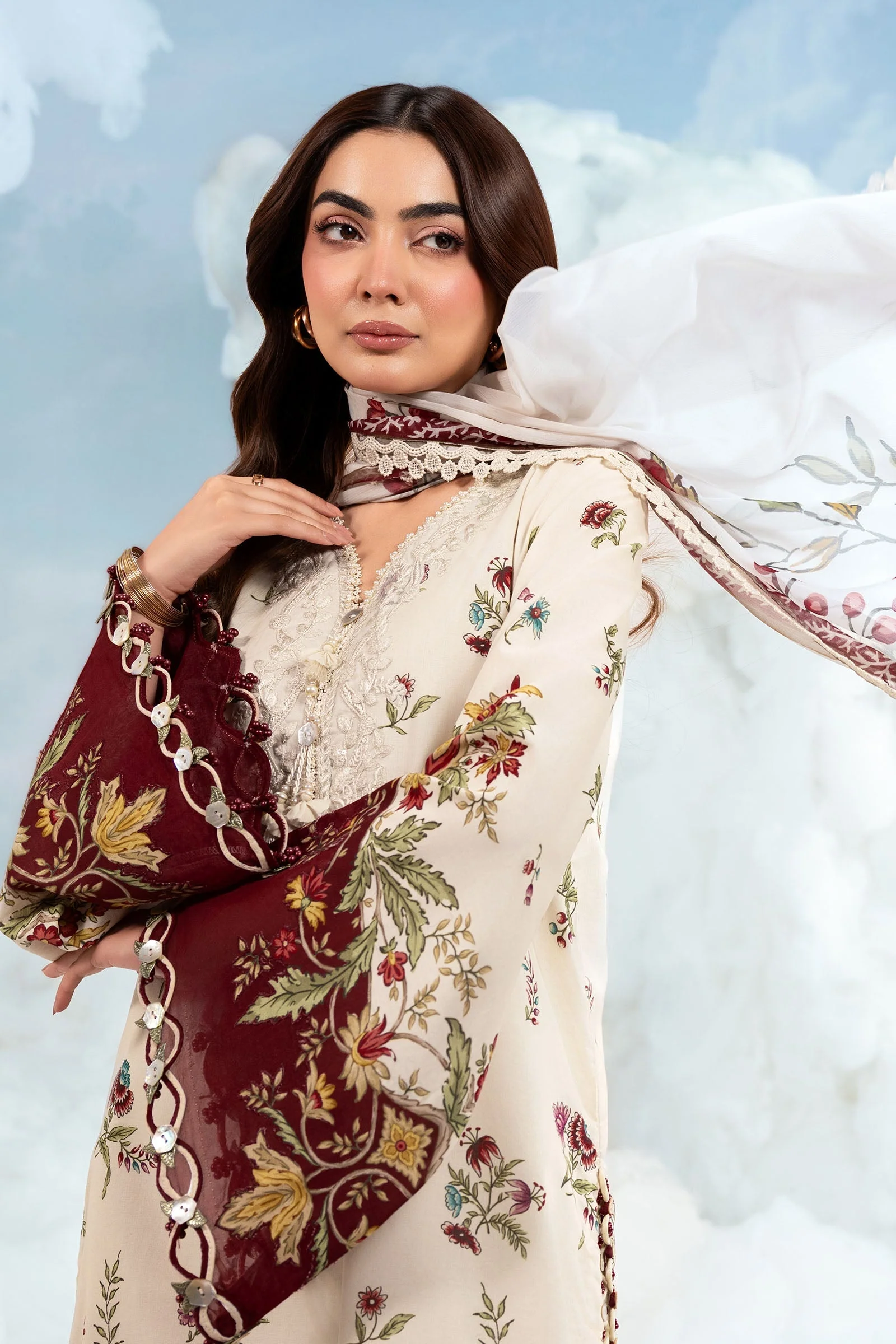 Maria B Stitched Embroidered 3 Piece D1A J(146&140-Y-167 - Image 4