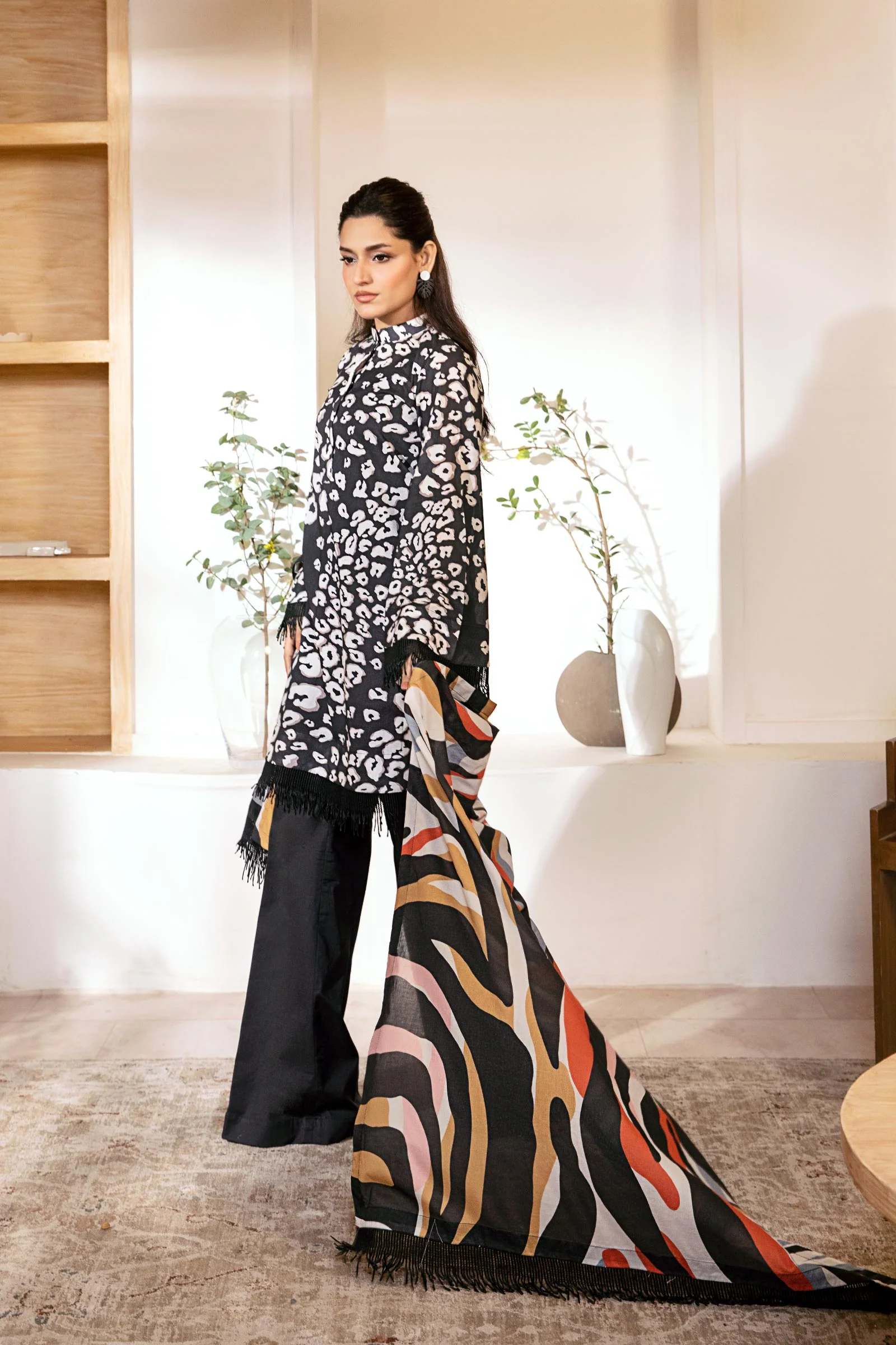 Maria B Stitched Lawn 3 Piece 2026 07 J(89) - Image 3