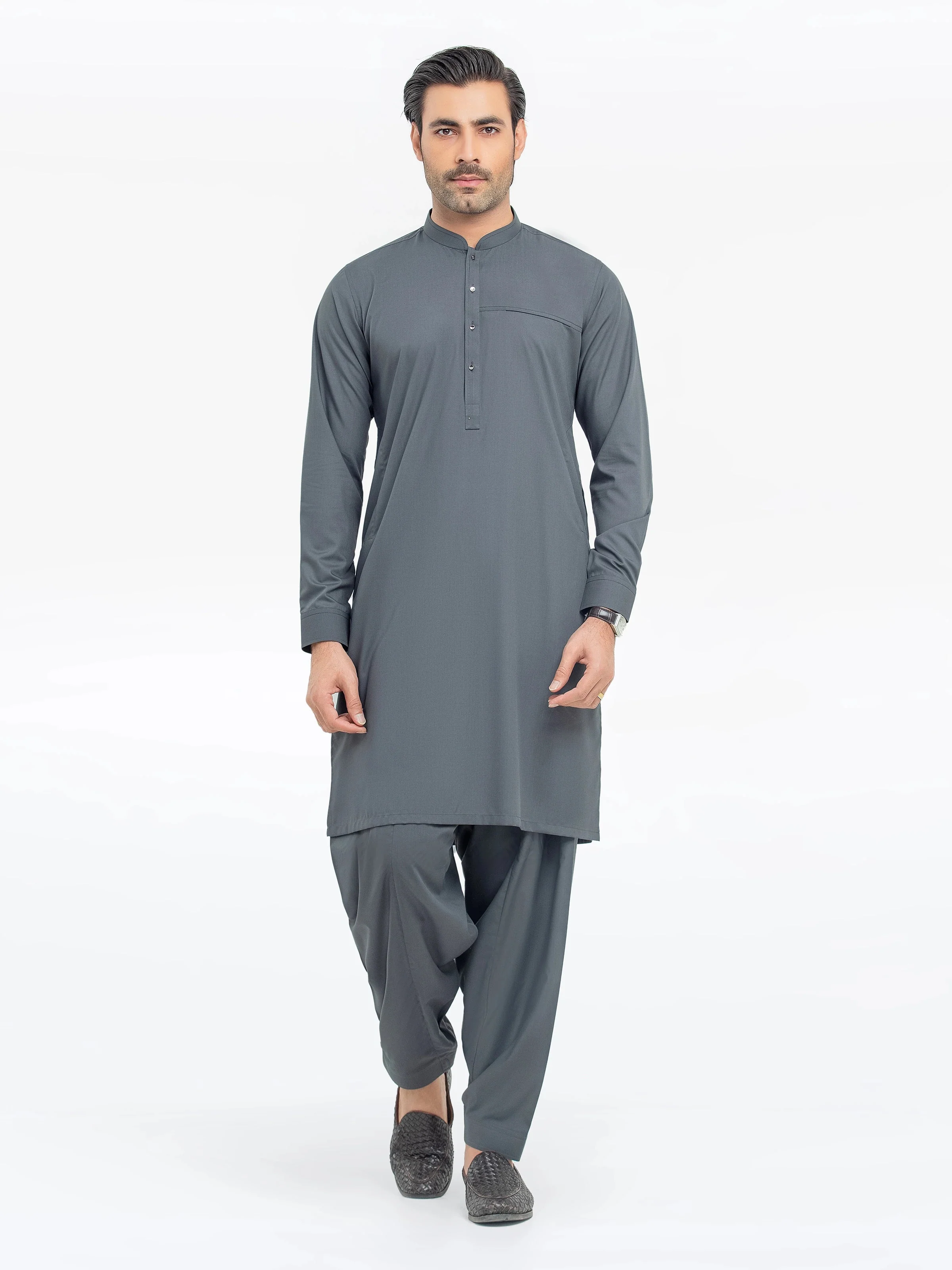 Men Kurta Shalwar Tailored EMTKST5-99557 ( B 5 ) J(19)