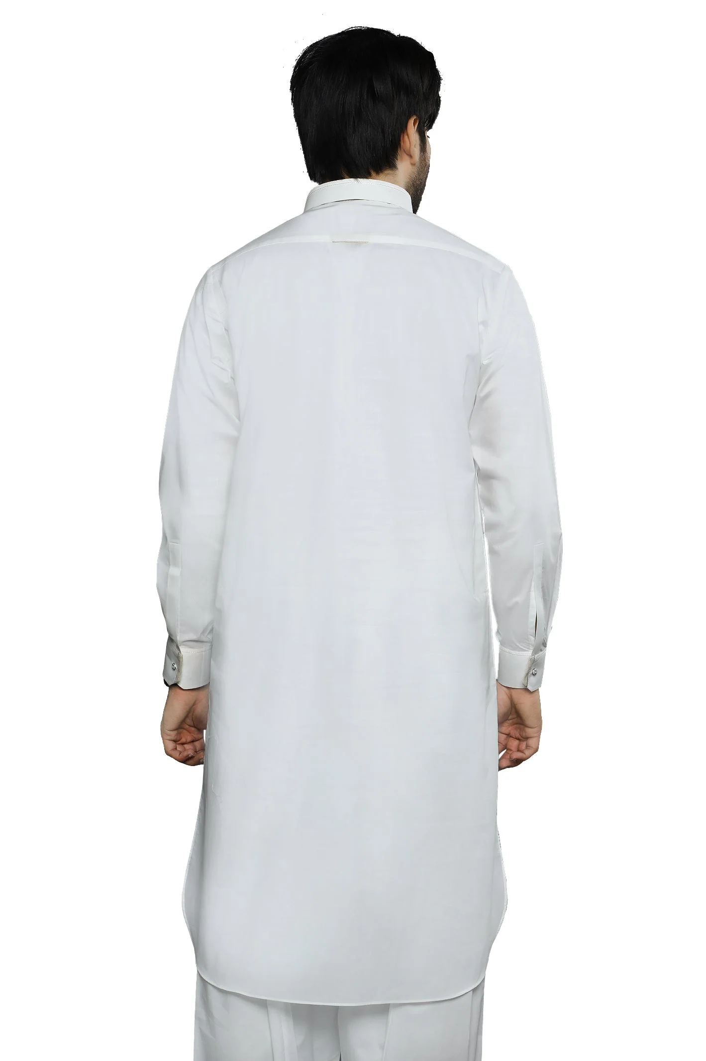 Men Shalwar Kameez EG3048 WHITE (M2) - Image 3