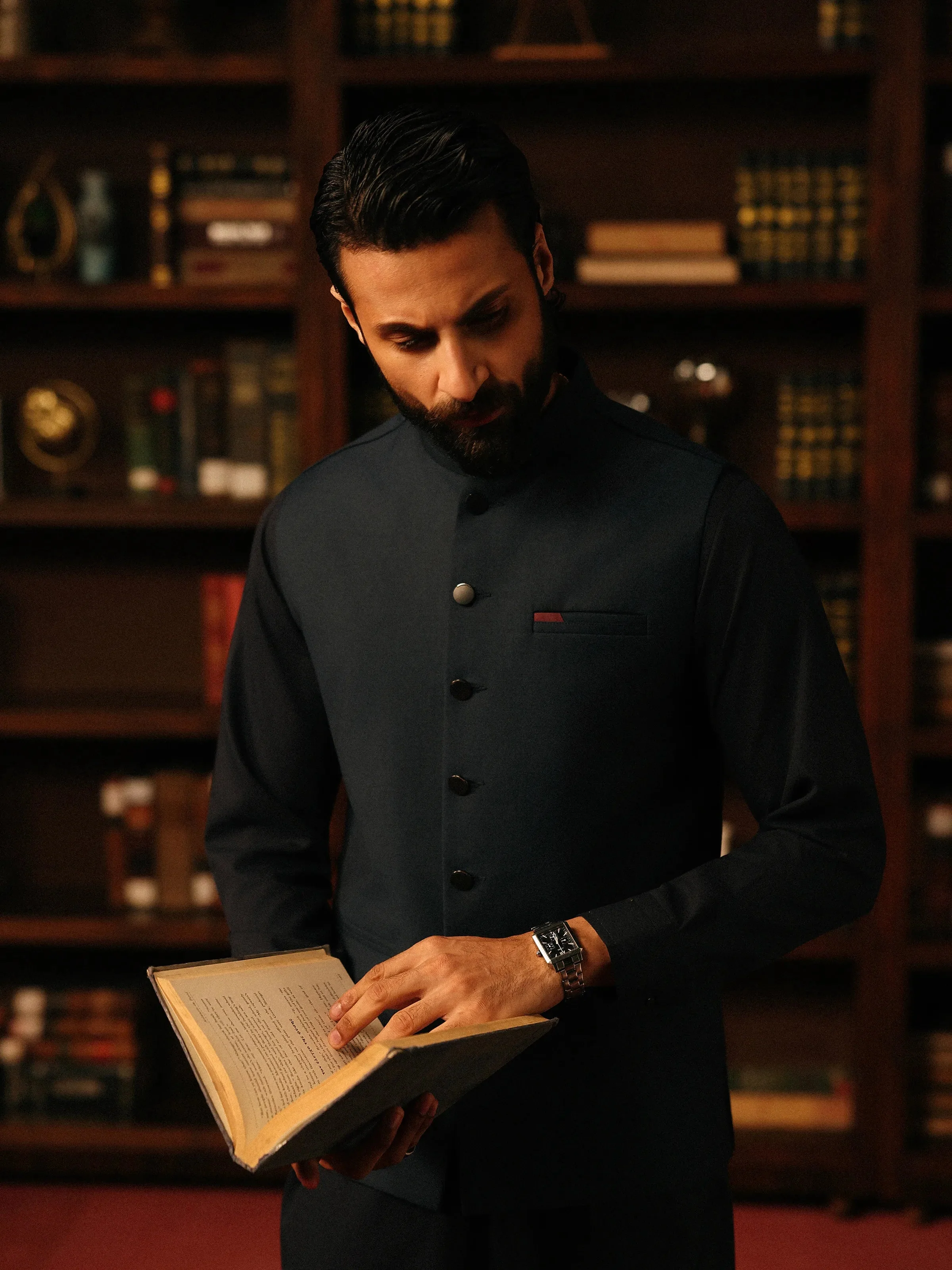 Men Waist Coat Plain EMTWCP5-35981 - Image 3
