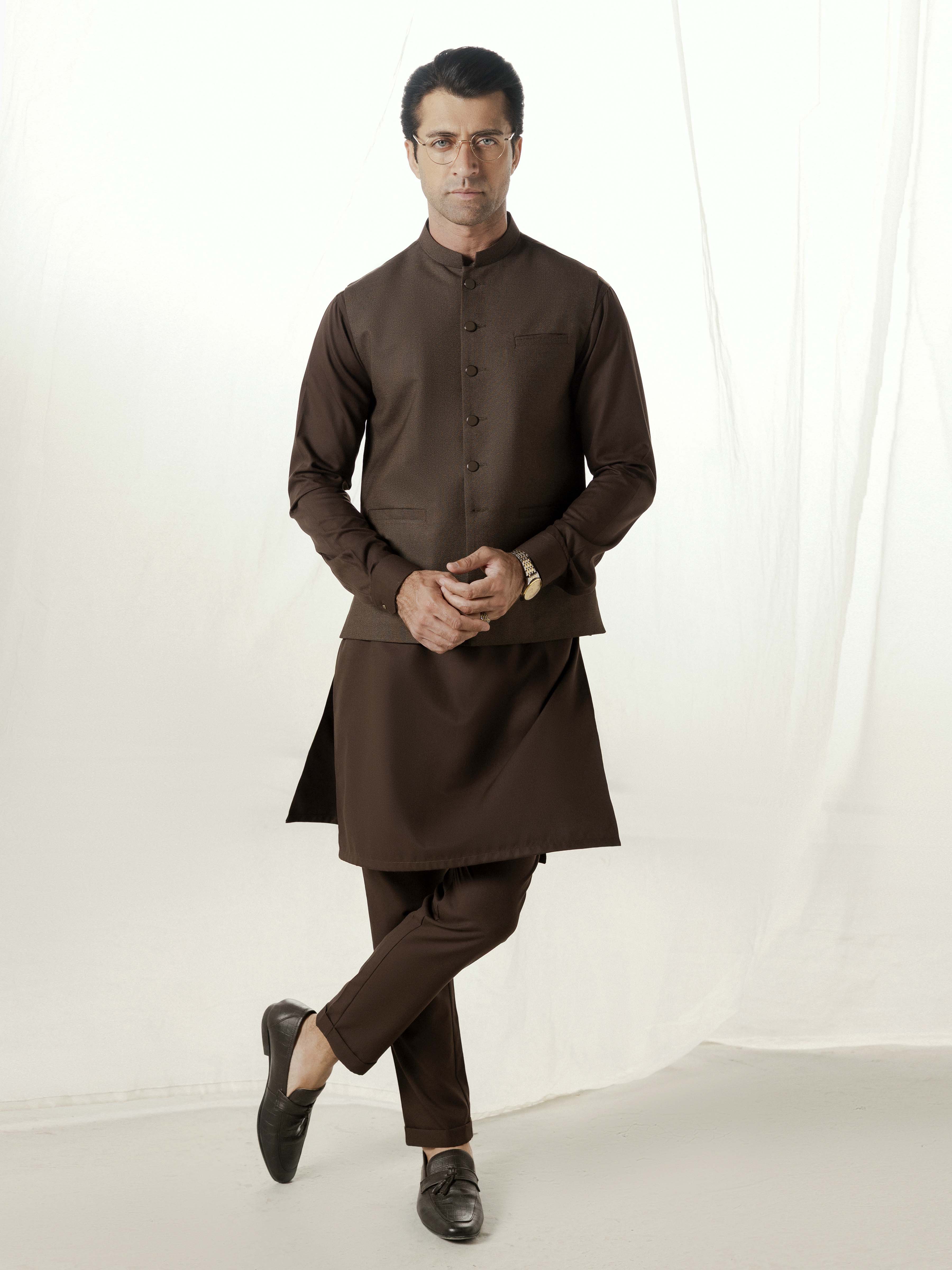 Men Waist Coat Plain EMTWCP5-35983