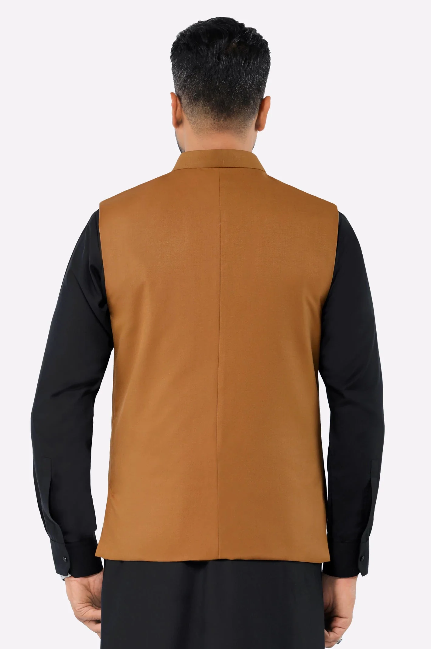 Men Waistcoat GA4053 Brown - Image 3