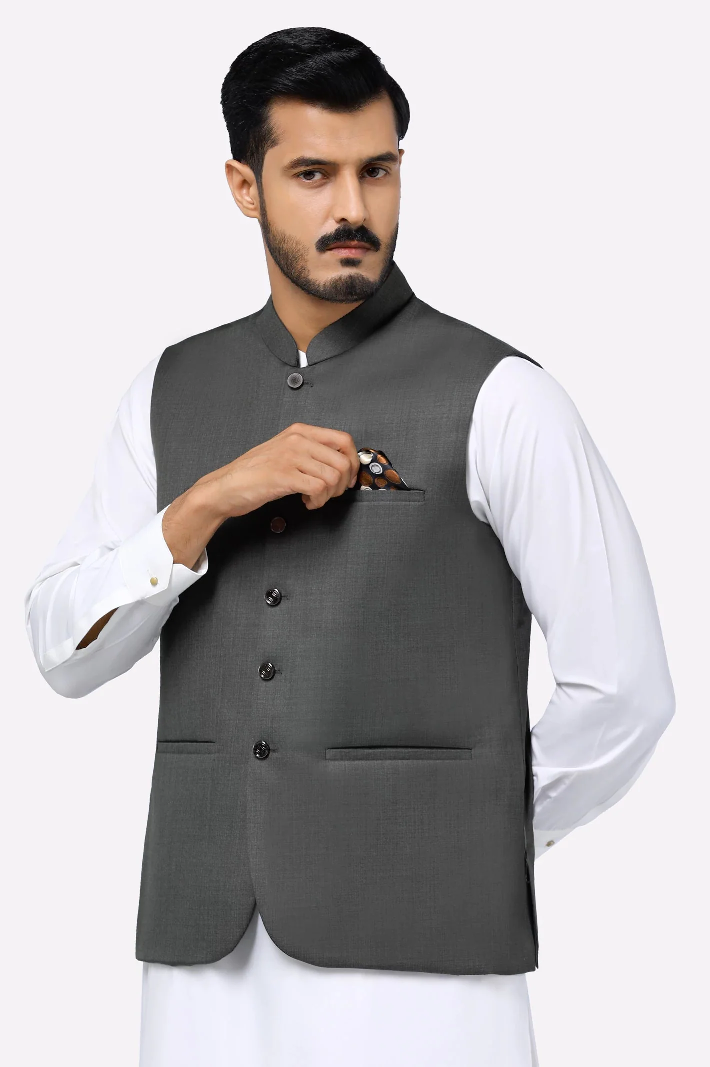 Men Waistcoat GA4055 Dark Green