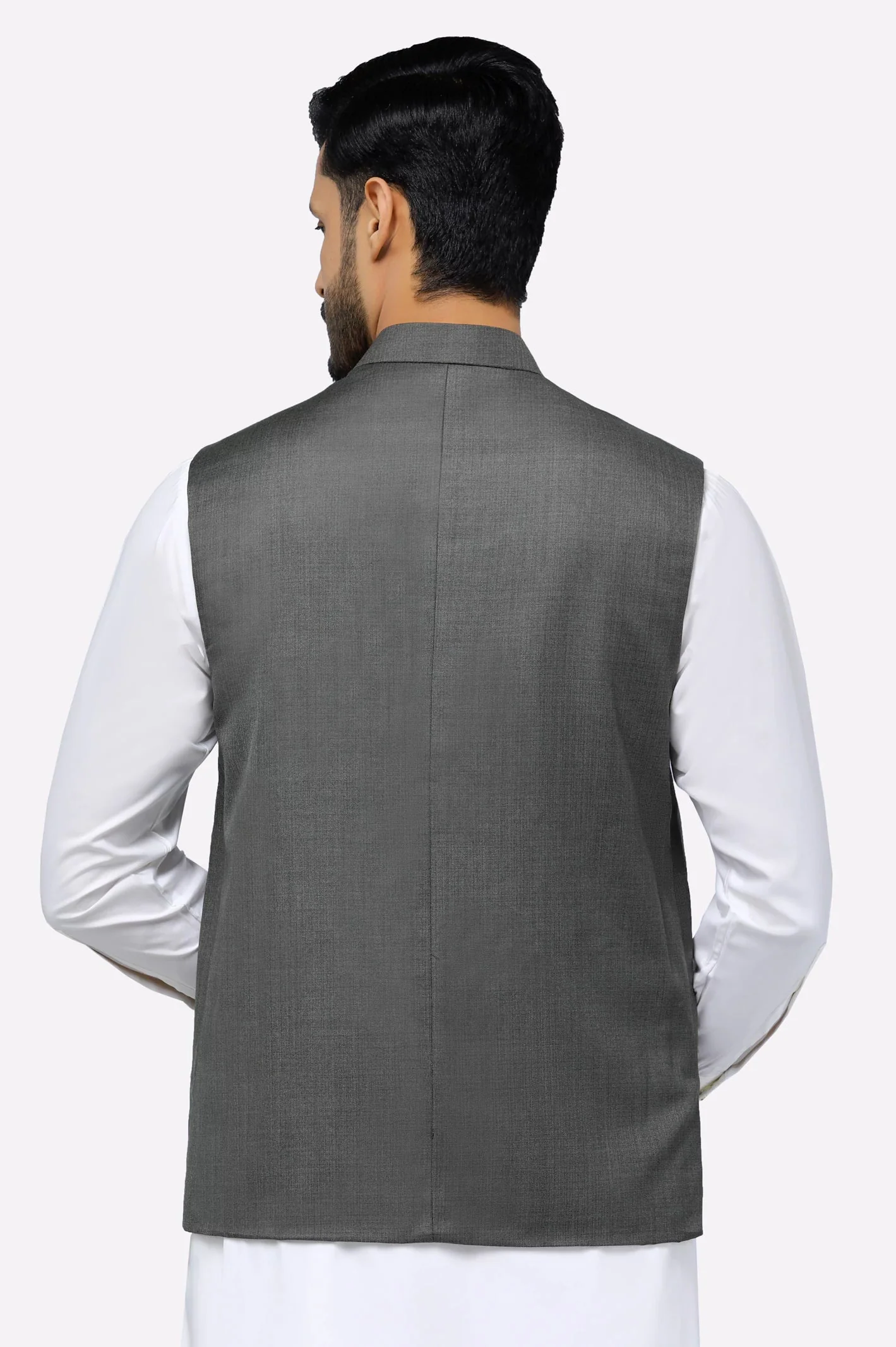 Men Waistcoat GA4055 Dark Green - Image 3