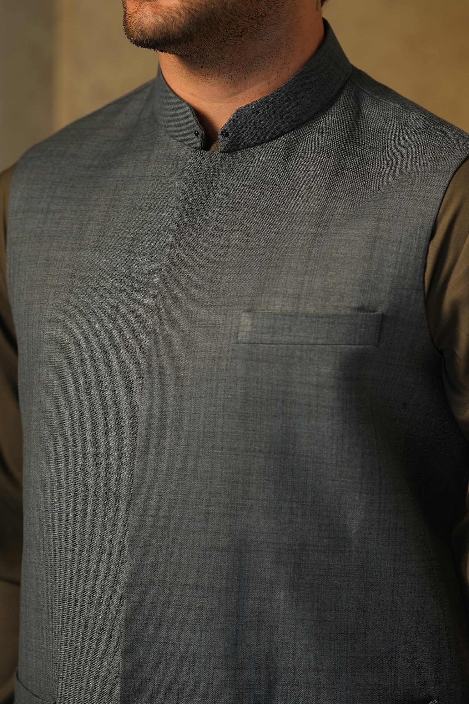 MENS BASIC WAISTCOAT - NAVY AWB2507 - Image 3