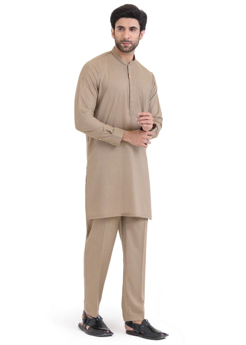 Sand-Blended-Kurta Trouser - (MP2PBBW25ADN30) J(29) - Image 4