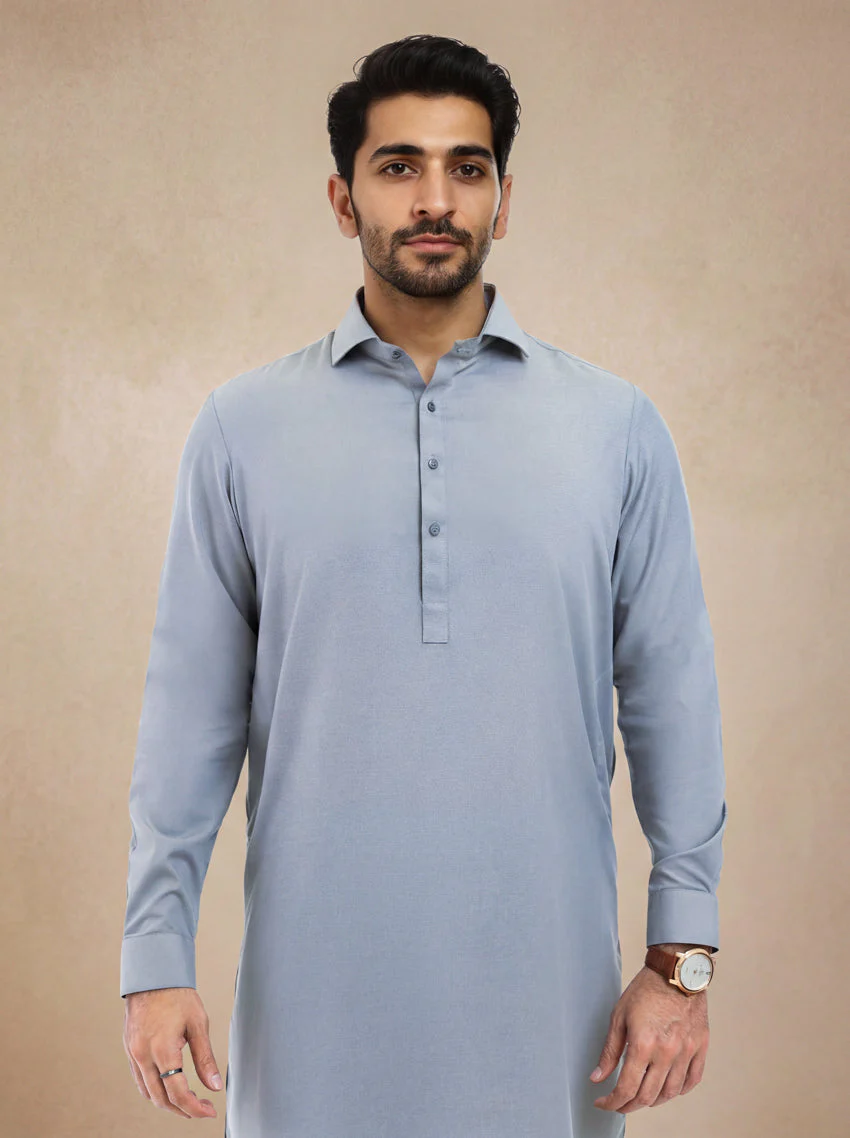 Grey-Blended-Shalwar Suit - (MP2PSBS26BM5J3) y-3 J(12) - Image 3