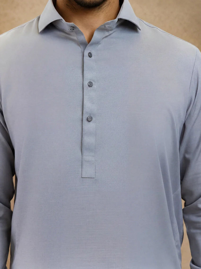 Grey-Blended-Shalwar Suit - (MP2PSBS26BM5J3) y-3 J(12) - Image 4