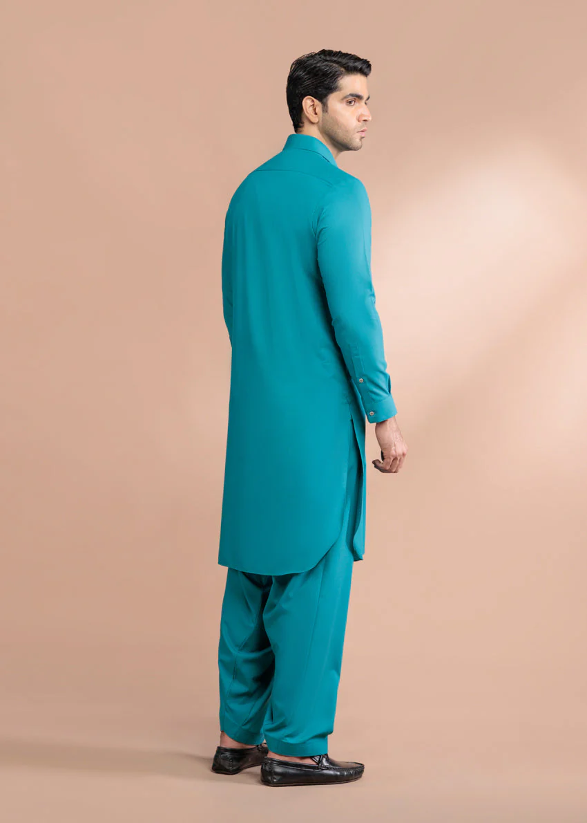 T-Green-Blended-Shalwar Suit - (MP2PSBW25ADJ6) Y (6) J(17) - Image 2