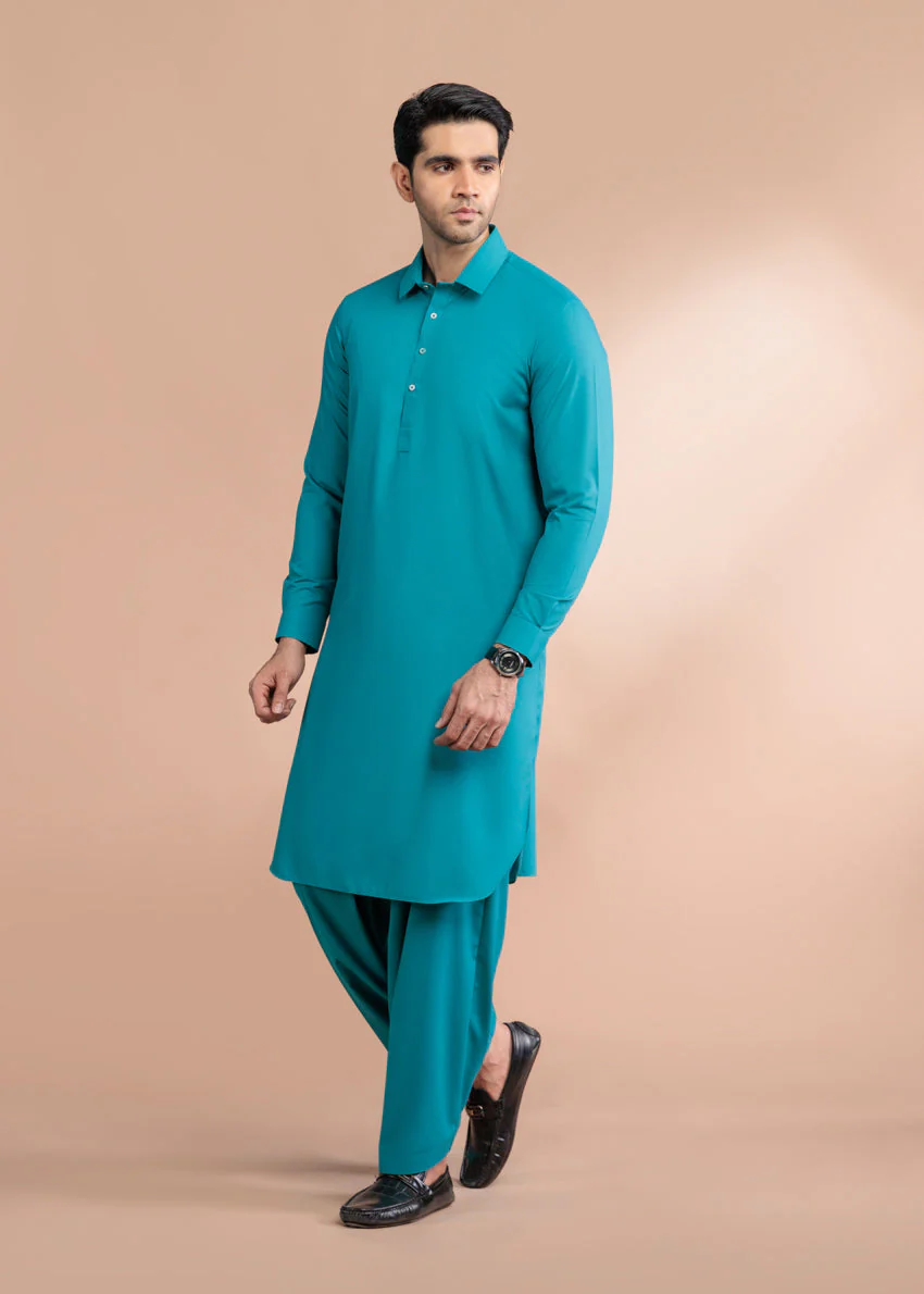 T-Green-Blended-Shalwar Suit - (MP2PSBW25ADJ6) Y (6) J(17) - Image 5