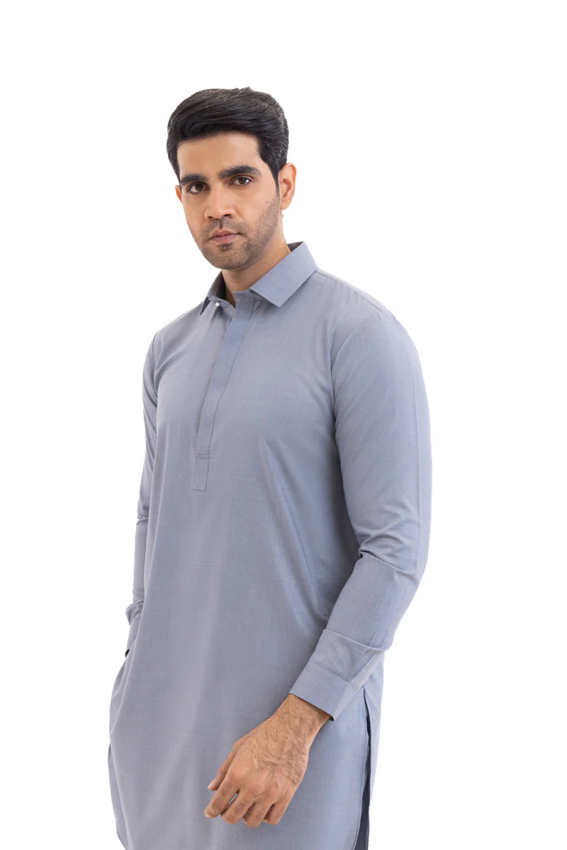 Grey-Blended-Kurta Trouser - (MP2PSBW25ADN25) Y(1)J(54) - Image 5