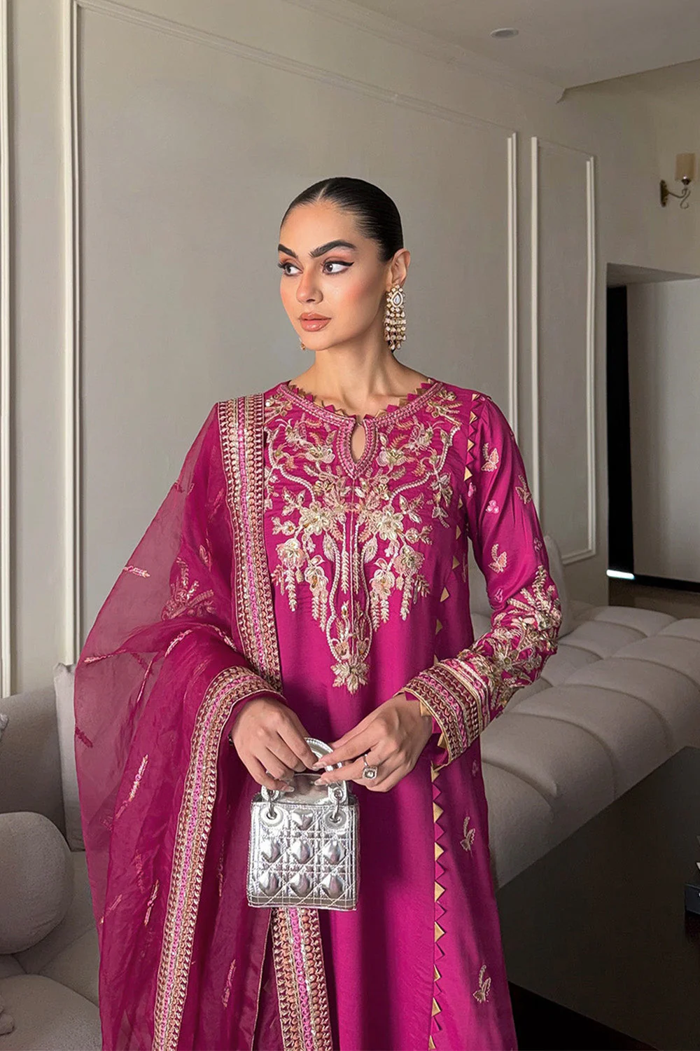 Festive Stitched Katan Silk 3 Piece MS50319 JF(14) - Image 5