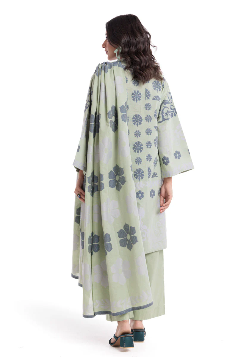 Mt-Green-Jacquard-3 Piece (WP3PSBW25B9O55) (Y-122) J(FW1) y (122) - Image 2