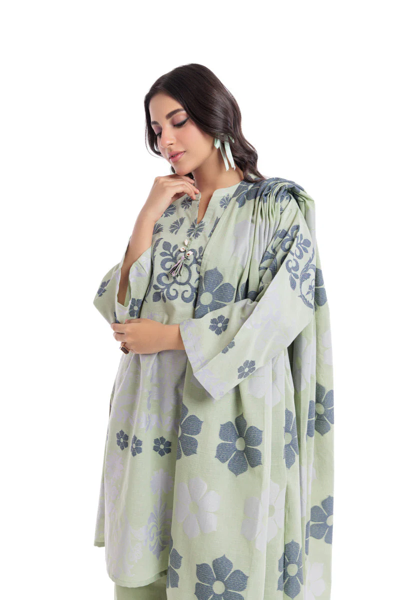 Mt-Green-Jacquard-3 Piece (WP3PSBW25B9O55) (Y-122) J(FW1) y (122) - Image 4