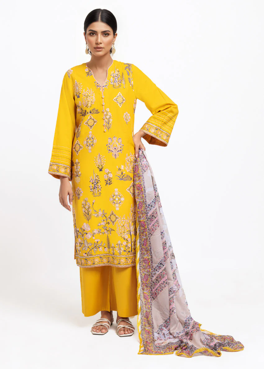 Mustard-Cambric-3 Piece (WPS25SE3110) (Y-129) J(FW3)