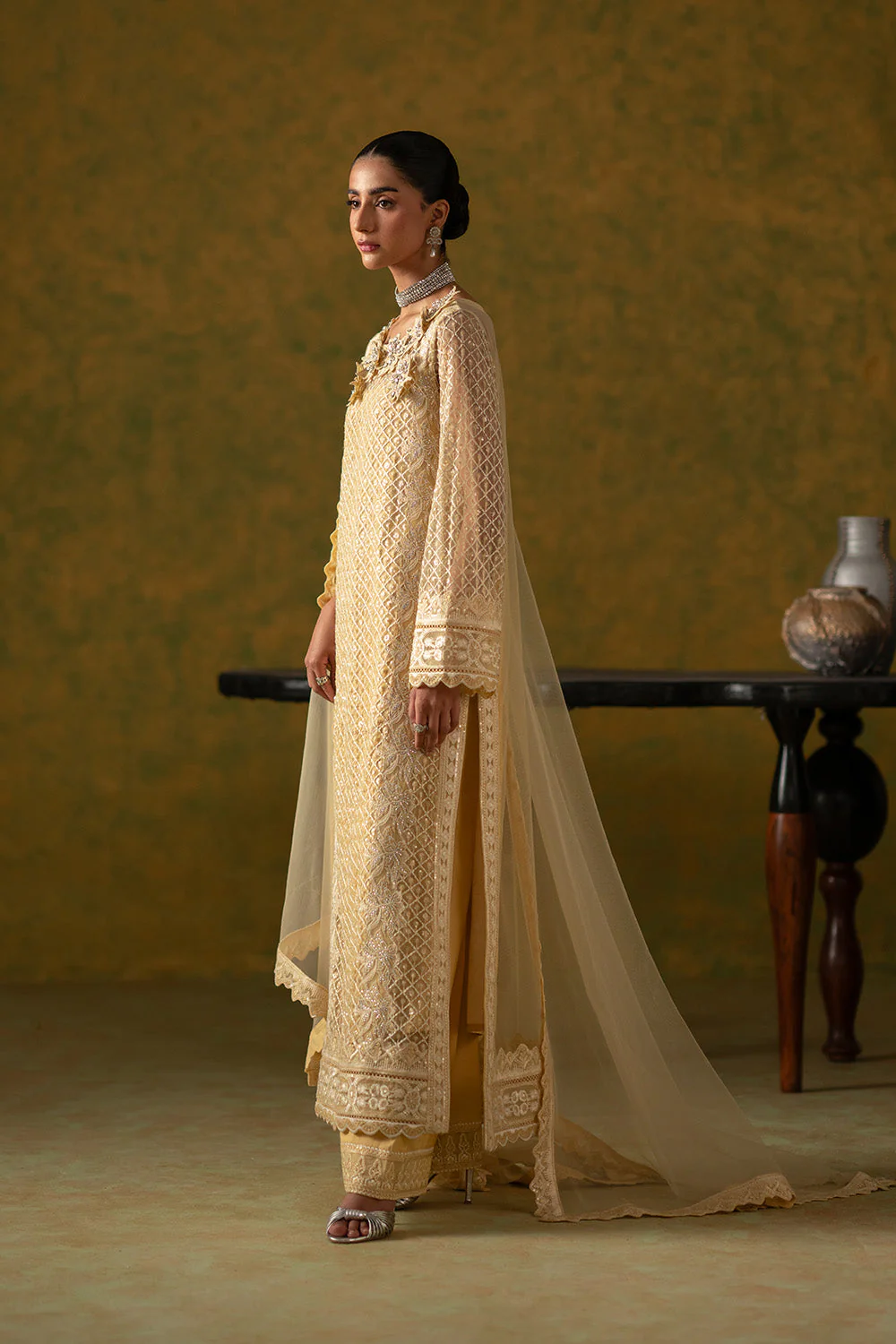 Festive Stitched Bareeze Net 3 Piece MWS6293 J(83) - Image 4