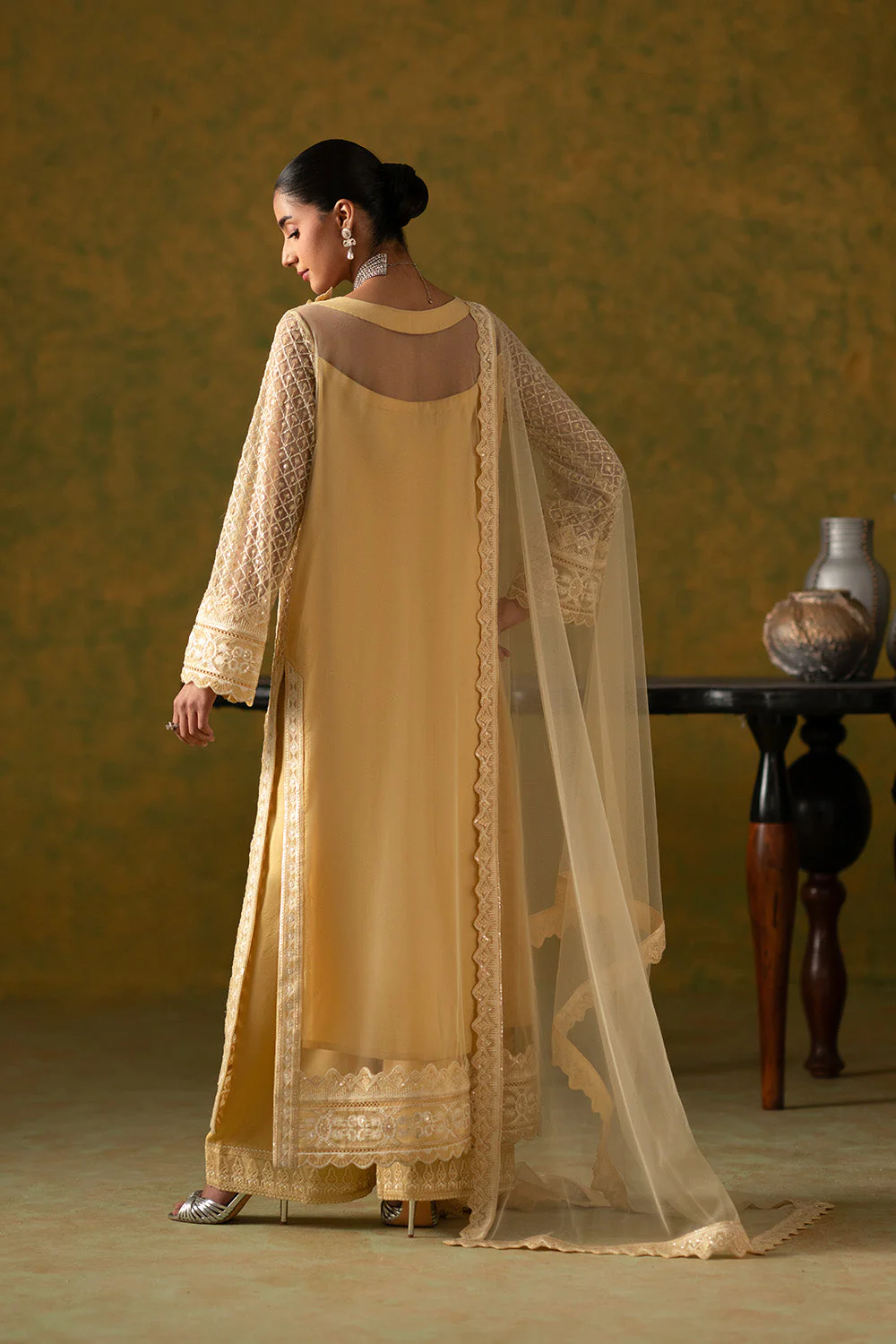 Festive Stitched Bareeze Net 3 Piece MWS6293 J(83) - Image 5
