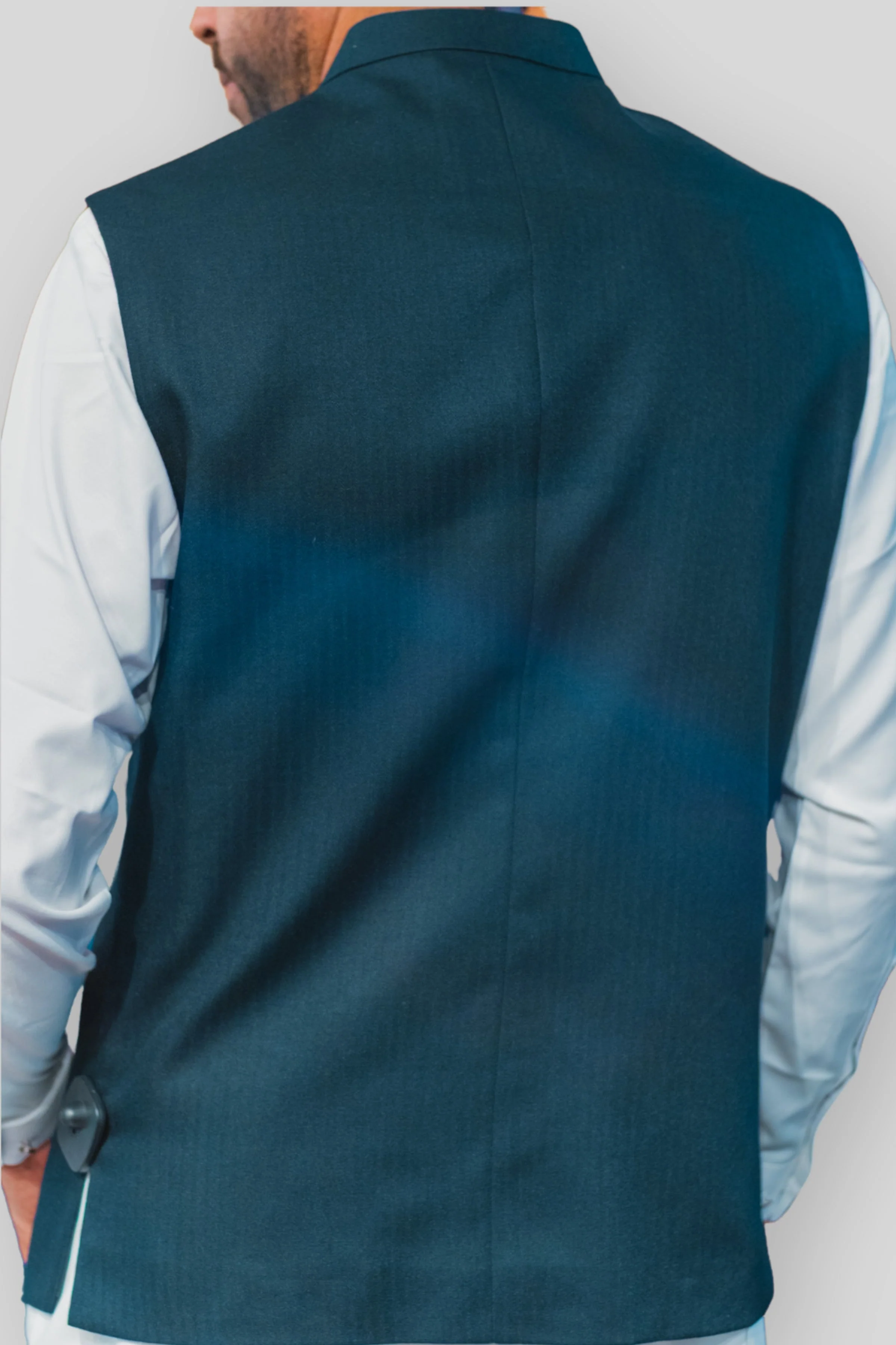 N-BLUE-WAIST COAT (BWR-557) - Image 2
