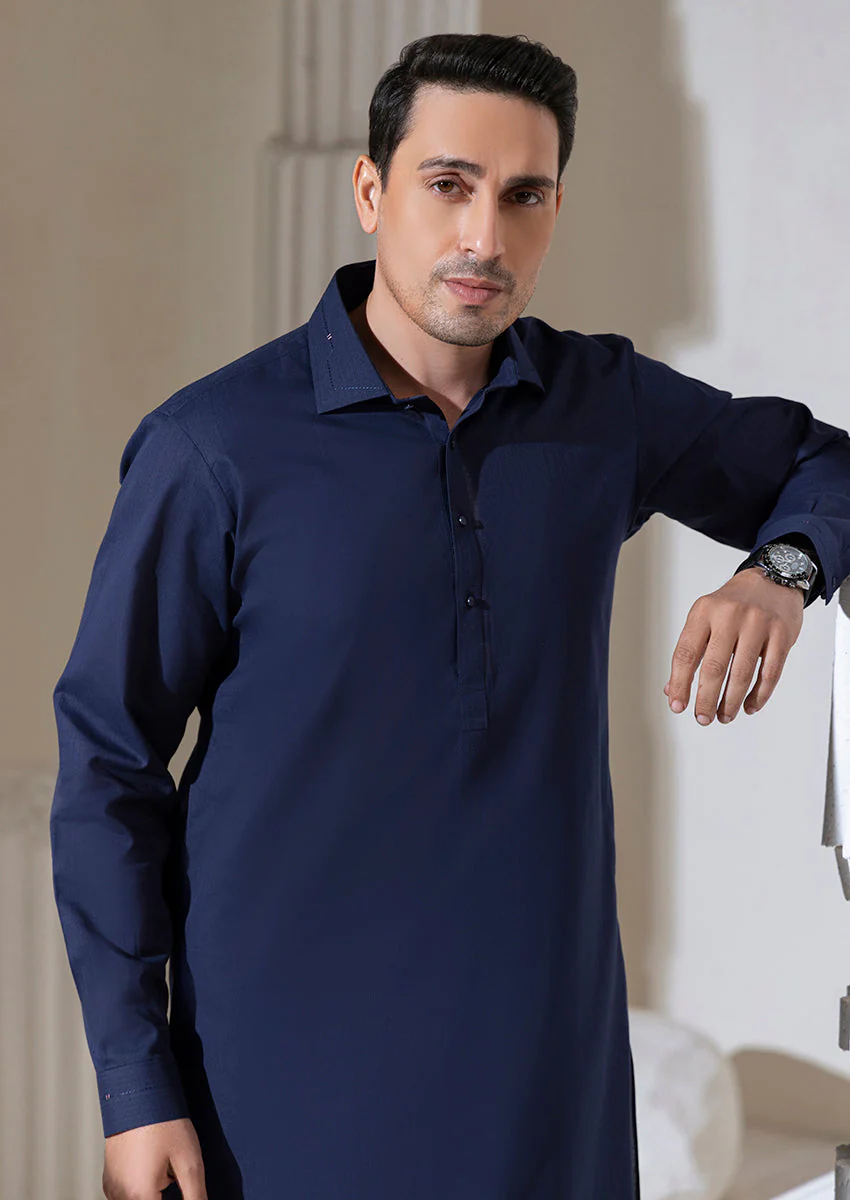 NAVY-BLENDED-SHALWAR SUIT - (M25SSS2009)NJ (57) - Image 2