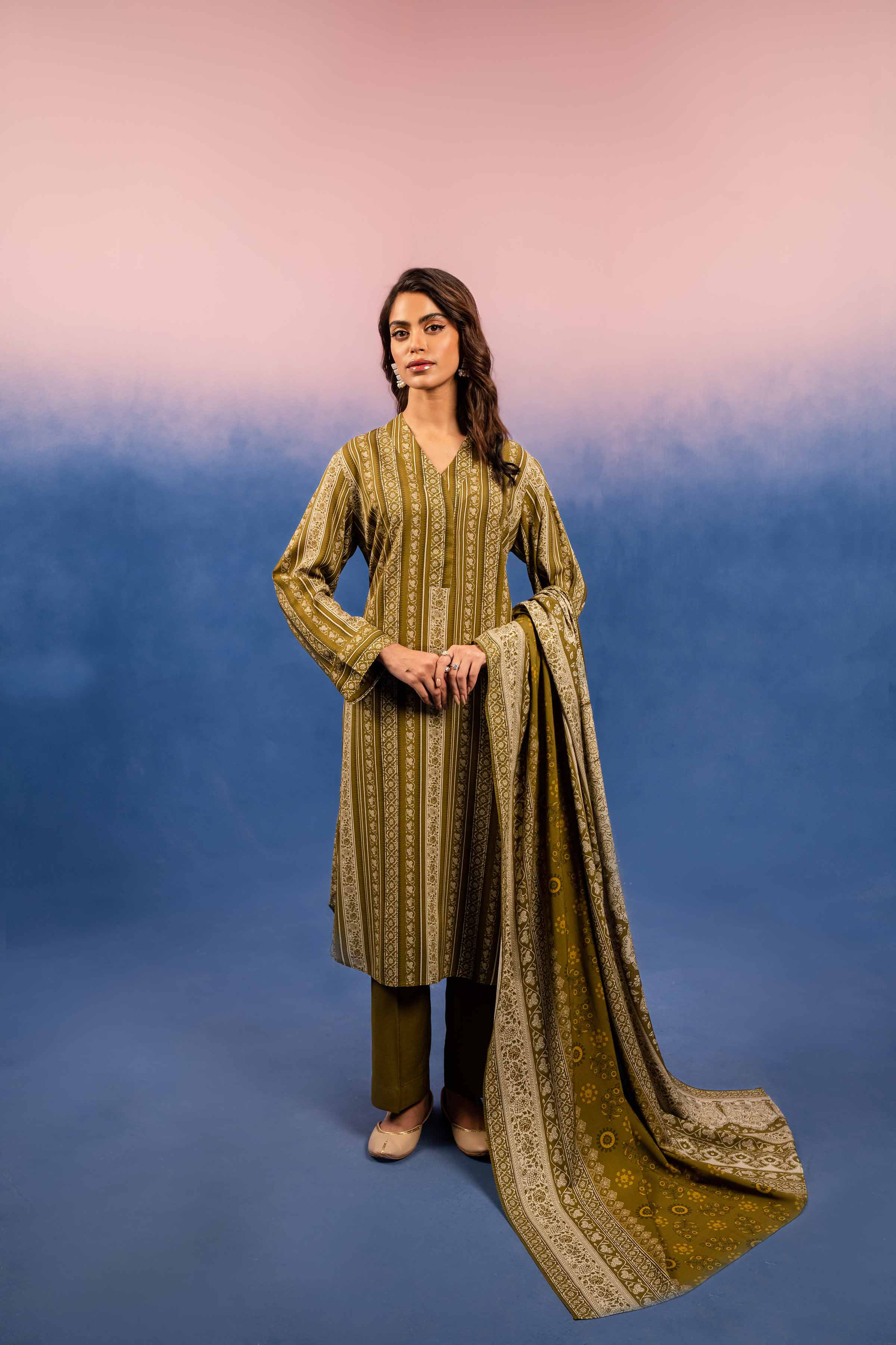 Nishat Stitched Linen 3 Piece 42393202 J(119)