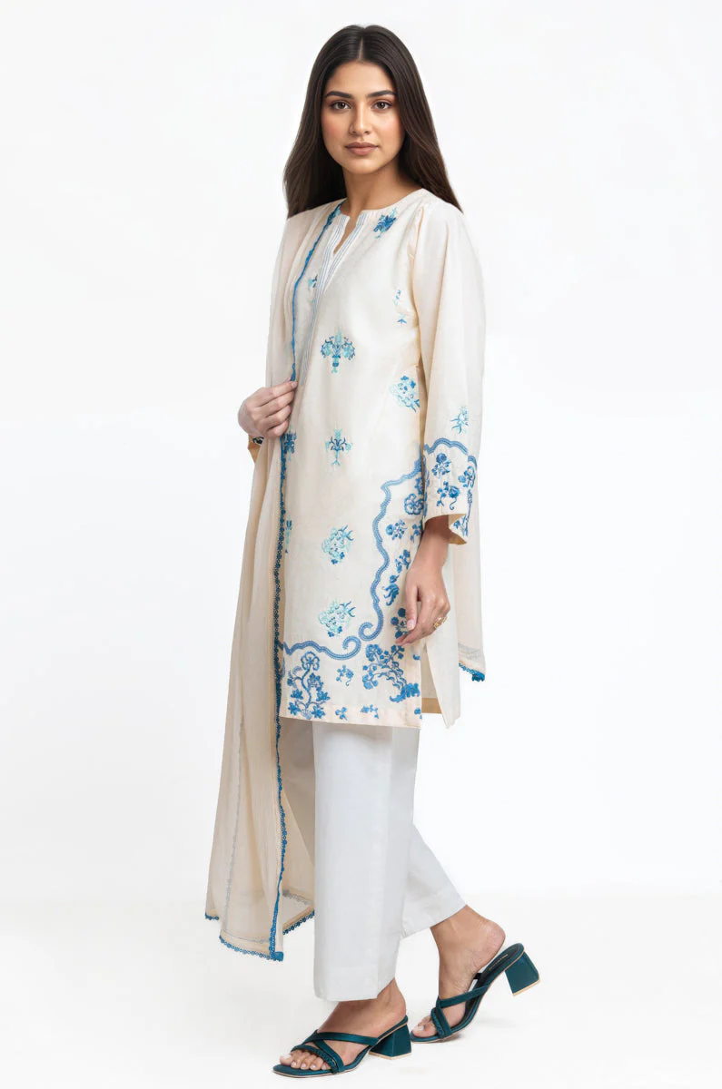 O-White-Jacquard-2 Piece-(WPSDSSW25S9O8) J(FW2) (Y-128) - Image 4