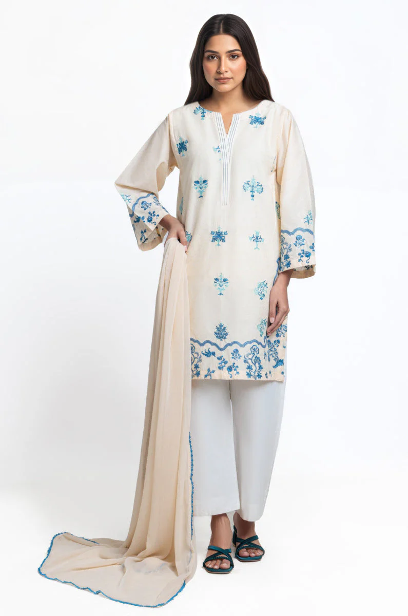 O-White-Jacquard-2 Piece-(WPSDSSW25S9O8) J(FW2) (Y-128) - Image 5