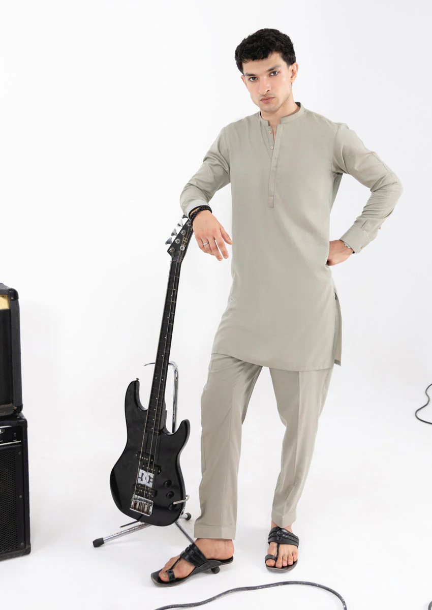 Olive-Blended-Kurta Trouser - (M25KPS2001) Y-B-8 J(45) - Image 6