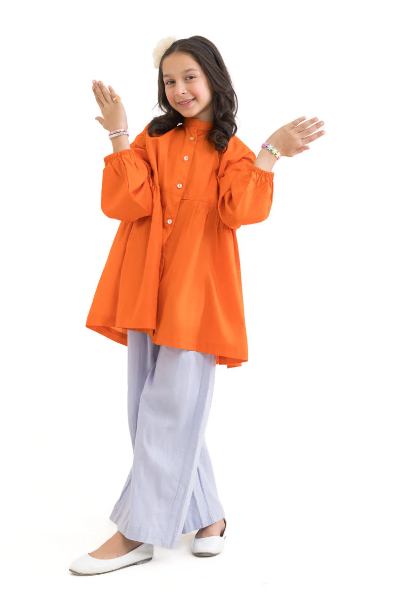 Orange-Cambric-1 Piece (GP1PSBW25BG9O23) J(156) - Image 4