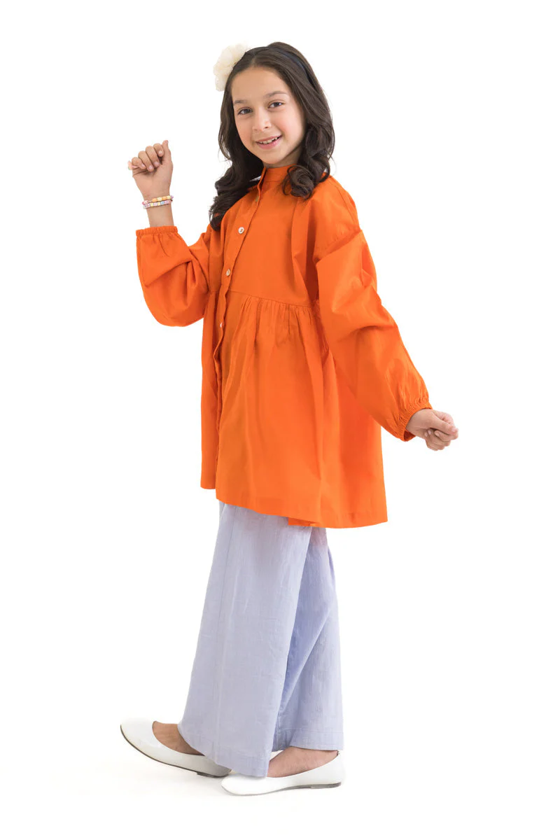 Orange-Cambric-1 Piece (GP1PSBW25BG9O23) J(156) - Image 5