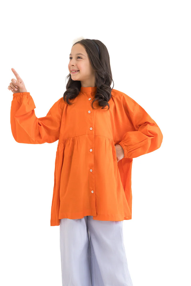 Orange-Cambric-1 Piece (GP1PSBW25BG9O23) J(156) - Image 6