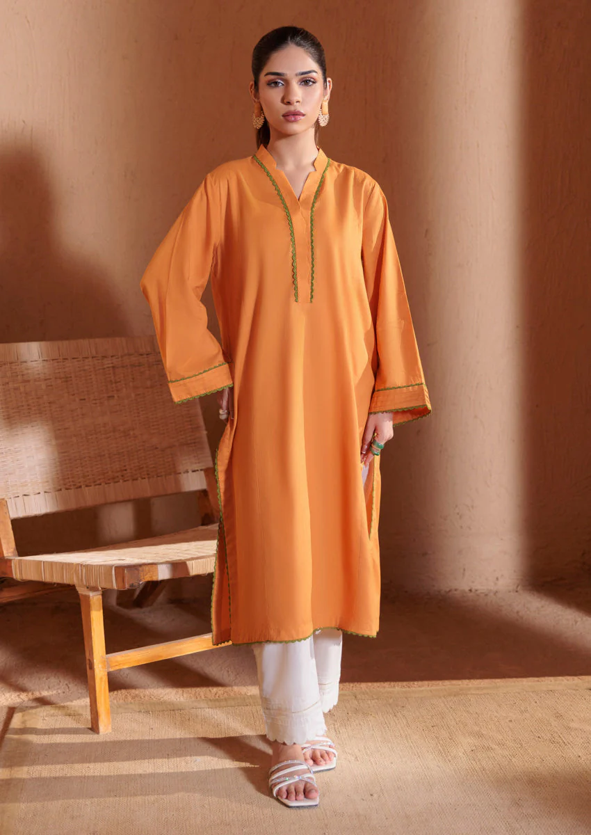 Orange-Cambric-1 Piece (WPS25DE1013) J(121)