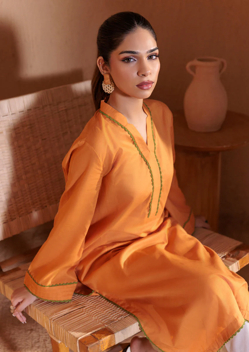 Orange-Cambric-1 Piece (WPS25DE1013) J(121) - Image 6