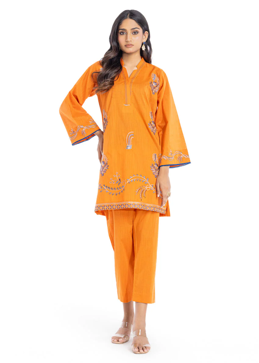 Orange-Slub-2 Piece (WPSTSBW25B9O41) (Y-126) J(115) - Image 3