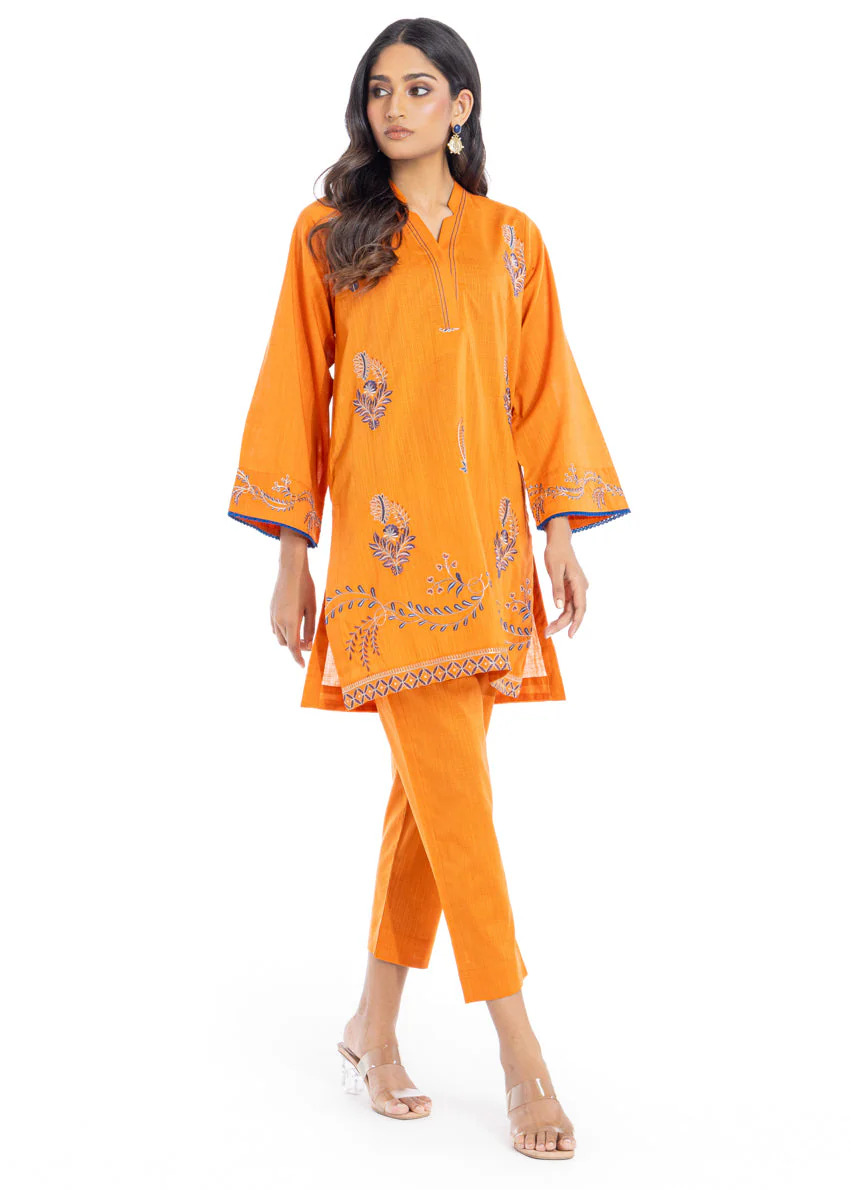 Orange-Slub-2 Piece (WPSTSBW25B9O41) (Y-126) J(115) - Image 4