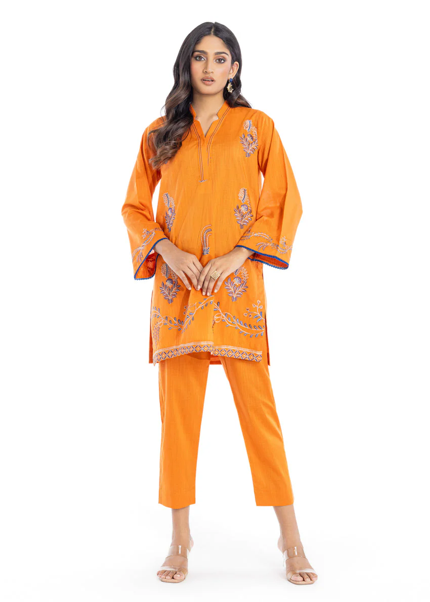 Orange-Slub-2 Piece (WPSTSBW25B9O41) (Y-126) J(115) - Image 5