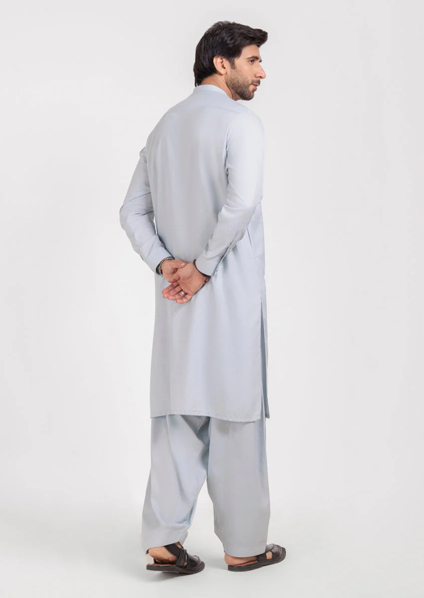 P-Blue-Blended-Kurta Shalwar - (MPS25KSE2063) Y-F-17 J(8) - Image 2